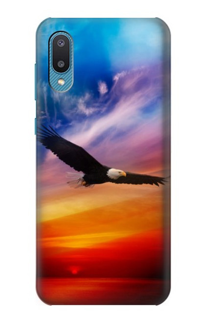 S3841 Bald Eagle Flying Colorful Sky Hülle Schutzhülle Taschen für Samsung Galaxy A04, Galaxy A02, M02