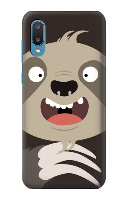 S3855 Sloth Face Cartoon Hülle Schutzhülle Taschen für Samsung Galaxy A04, Galaxy A02, M02