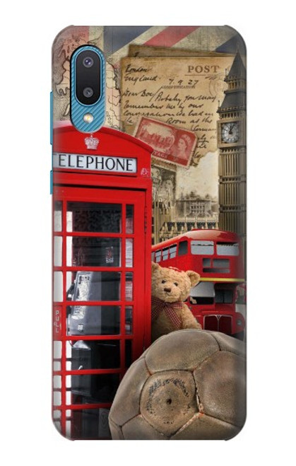 S3856 Vintage London British Hülle Schutzhülle Taschen für Samsung Galaxy A04, Galaxy A02, M02