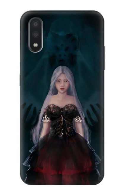 S3847 Lilith Devil Bride Gothic Girl Skull Grim Reaper Hülle Schutzhülle Taschen für Samsung Galaxy A01