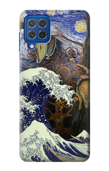 S3851 World of Art Van Gogh Hokusai Da Vinci Hülle Schutzhülle Taschen für Samsung Galaxy M62