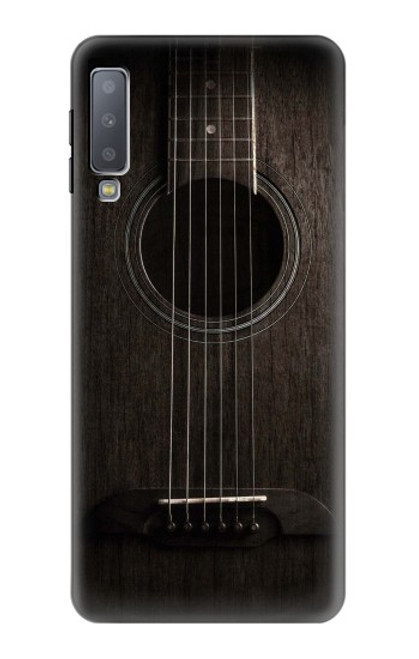 S3834 Old Woods Black Guitar Hülle Schutzhülle Taschen für Samsung Galaxy A7 (2018)
