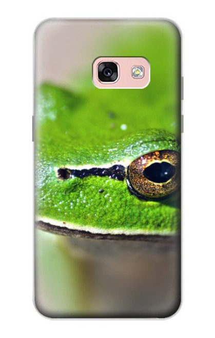S3845 Green frog Hülle Schutzhülle Taschen für Samsung Galaxy A3 (2017)
