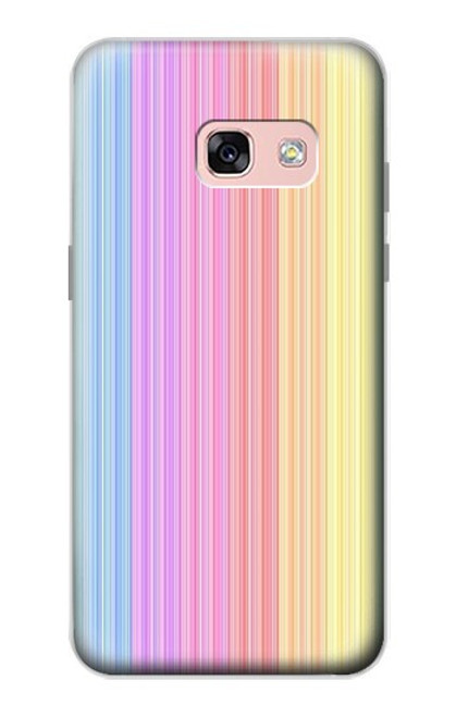 S3849 Colorful Vertical Colors Hülle Schutzhülle Taschen für Samsung Galaxy A3 (2017)