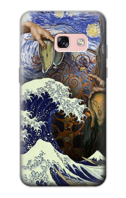 S3851 World of Art Van Gogh Hokusai Da Vinci Hülle Schutzhülle Taschen für Samsung Galaxy A3 (2017)