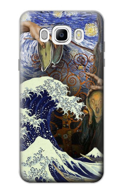 S3851 World of Art Van Gogh Hokusai Da Vinci Hülle Schutzhülle Taschen für Samsung Galaxy J7 (2016)