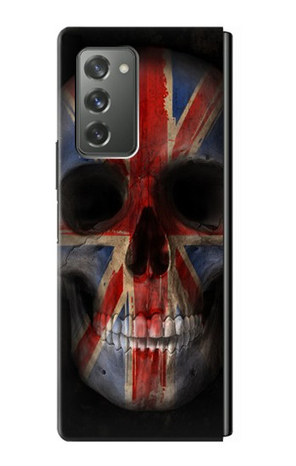 S3848 United Kingdom Flag Skull Hülle Schutzhülle Taschen für Samsung Galaxy Z Fold2 5G