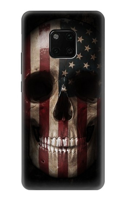 S3850 American Flag Skull Hülle Schutzhülle Taschen für Huawei Mate 20 Pro