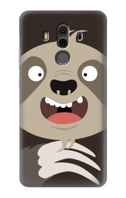 S3855 Sloth Face Cartoon Hülle Schutzhülle Taschen für Huawei Mate 10 Pro, Porsche Design