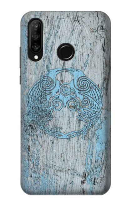 S3829 Huginn And Muninn Twin Ravens Norse Hülle Schutzhülle Taschen für Huawei P30 lite