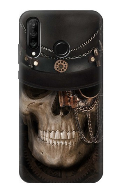 S3852 Steampunk Skull Hülle Schutzhülle Taschen für Huawei P30 lite