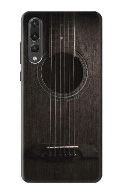 S3834 Old Woods Black Guitar Hülle Schutzhülle Taschen für Huawei P20 Pro