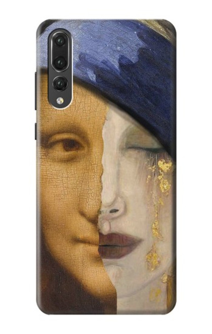 S3853 Mona Lisa Gustav Klimt Vermeer Hülle Schutzhülle Taschen für Huawei P20 Pro