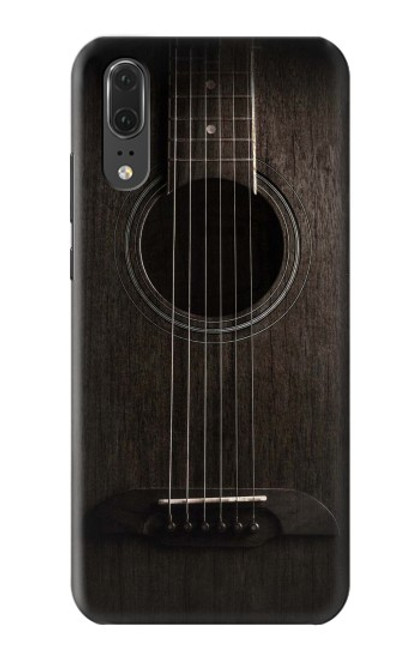 S3834 Old Woods Black Guitar Hülle Schutzhülle Taschen für Huawei P20