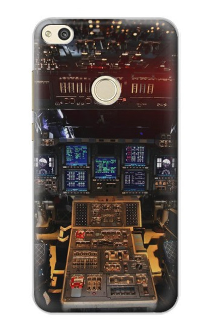 S3836 Airplane Cockpit Hülle Schutzhülle Taschen für Huawei P8 Lite (2017)