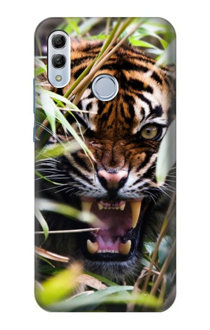 S3838 Barking Bengal Tiger Hülle Schutzhülle Taschen für Huawei Honor 10 Lite, Huawei P Smart 2019