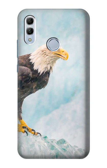 S3843 Bald Eagle On Ice Hülle Schutzhülle Taschen für Huawei Honor 10 Lite, Huawei P Smart 2019