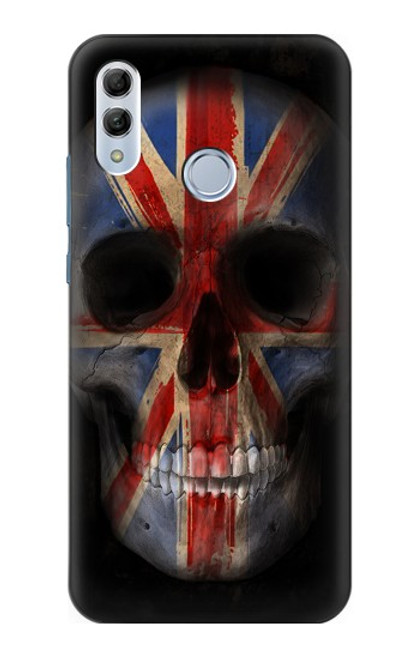 S3848 United Kingdom Flag Skull Hülle Schutzhülle Taschen für Huawei Honor 10 Lite, Huawei P Smart 2019