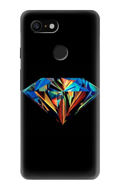 S3842 Abstract Colorful Diamond Hülle Schutzhülle Taschen für Google Pixel 3