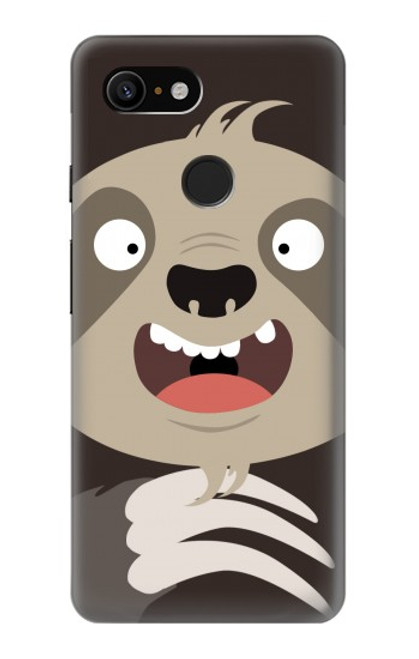 S3855 Sloth Face Cartoon Hülle Schutzhülle Taschen für Google Pixel 3