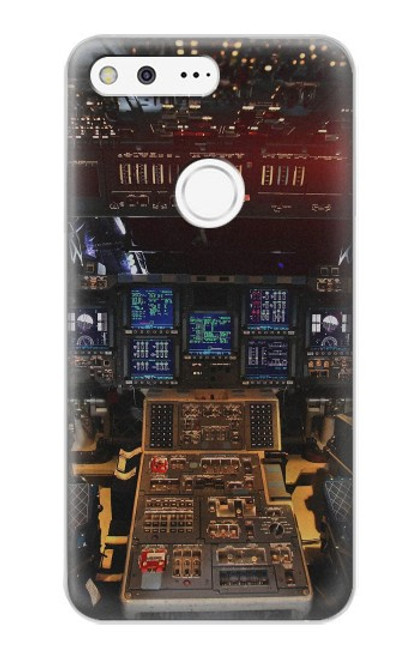 S3836 Airplane Cockpit Hülle Schutzhülle Taschen für Google Pixel XL