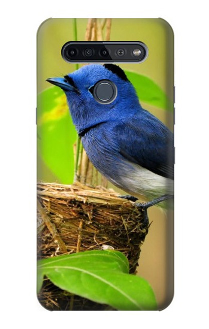S3839 Bluebird of Happiness Blue Bird Hülle Schutzhülle Taschen für LG K51S
