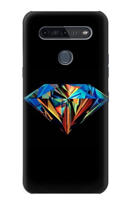 S3842 Abstract Colorful Diamond Hülle Schutzhülle Taschen für LG K51S