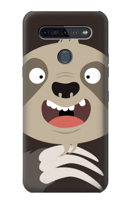 S3855 Sloth Face Cartoon Hülle Schutzhülle Taschen für LG K51S