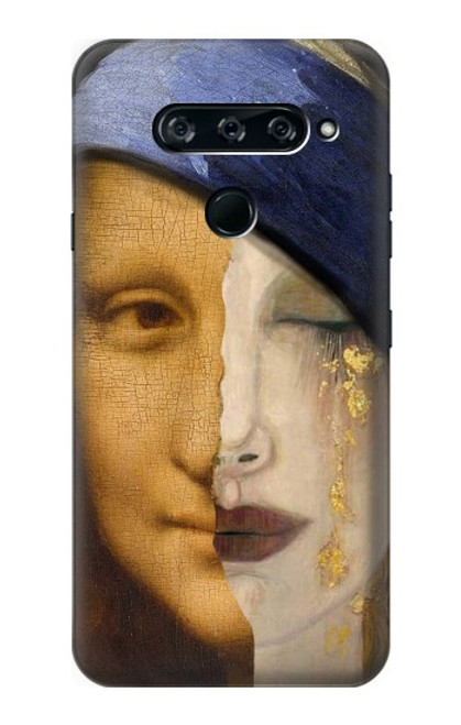 S3853 Mona Lisa Gustav Klimt Vermeer Hülle Schutzhülle Taschen für LG V40, LG V40 ThinQ