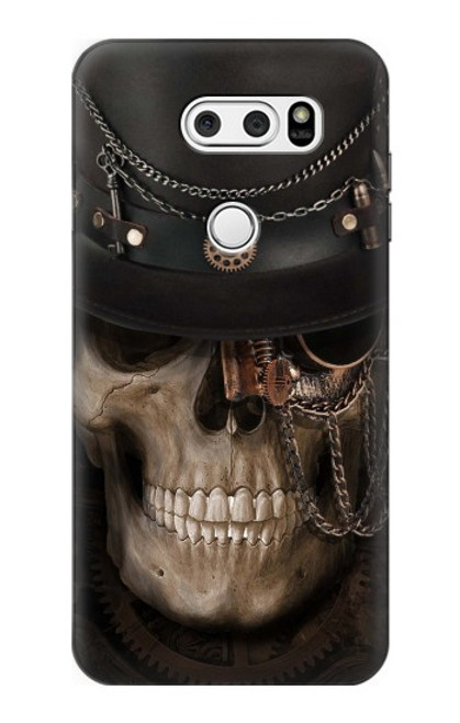 S3852 Steampunk Skull Hülle Schutzhülle Taschen für LG V30, LG V30 Plus, LG V30S ThinQ, LG V35, LG V35 ThinQ