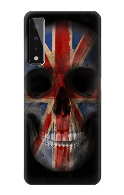 S3848 United Kingdom Flag Skull Hülle Schutzhülle Taschen für LG Stylo 7 5G