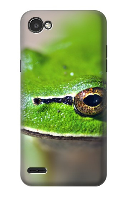 S3845 Green frog Hülle Schutzhülle Taschen für LG Q6