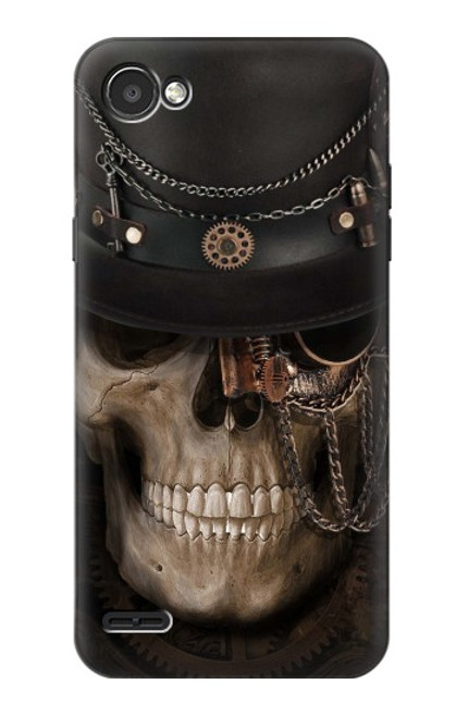 S3852 Steampunk Skull Hülle Schutzhülle Taschen für LG Q6