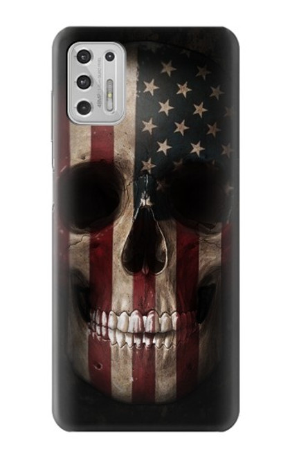 S3850 American Flag Skull Hülle Schutzhülle Taschen für Motorola Moto G Stylus (2021)