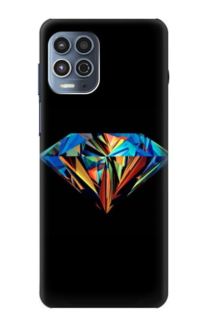 S3842 Abstract Colorful Diamond Hülle Schutzhülle Taschen für Motorola Moto G100