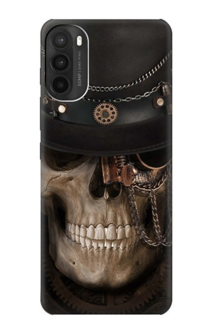 S3852 Steampunk Skull Hülle Schutzhülle Taschen für Motorola Moto G71 5G