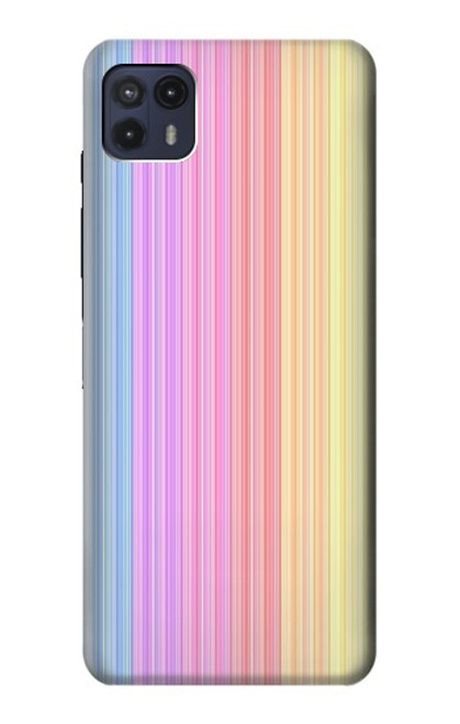 S3849 Colorful Vertical Colors Hülle Schutzhülle Taschen für Motorola Moto G50 5G