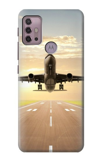 S3837 Airplane Take off Sunrise Hülle Schutzhülle Taschen für Motorola Moto G30, G20, G10