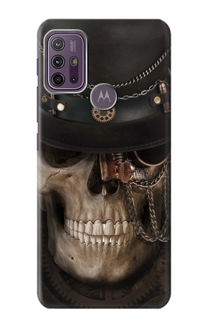 S3852 Steampunk Skull Hülle Schutzhülle Taschen für Motorola Moto G10 Power