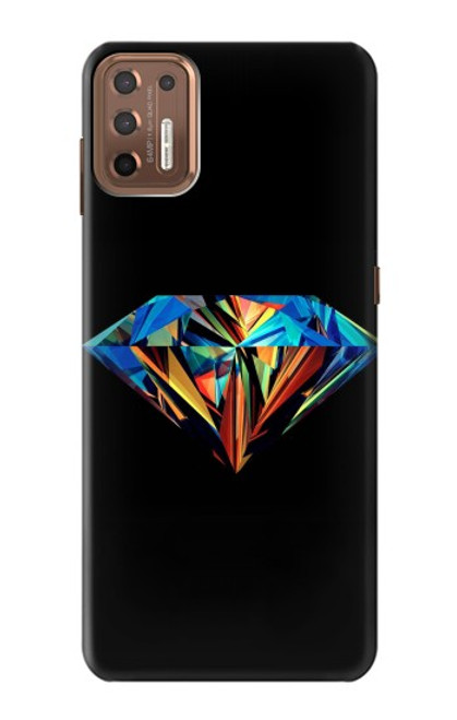 S3842 Abstract Colorful Diamond Hülle Schutzhülle Taschen für Motorola Moto G9 Plus