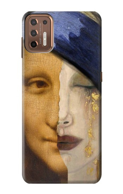 S3853 Mona Lisa Gustav Klimt Vermeer Hülle Schutzhülle Taschen für Motorola Moto G9 Plus