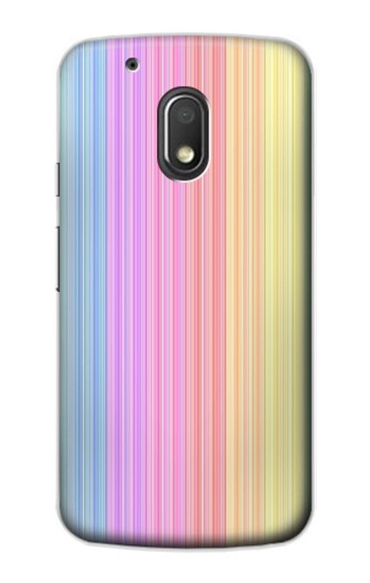 S3849 Colorful Vertical Colors Hülle Schutzhülle Taschen für Motorola Moto G4 Play