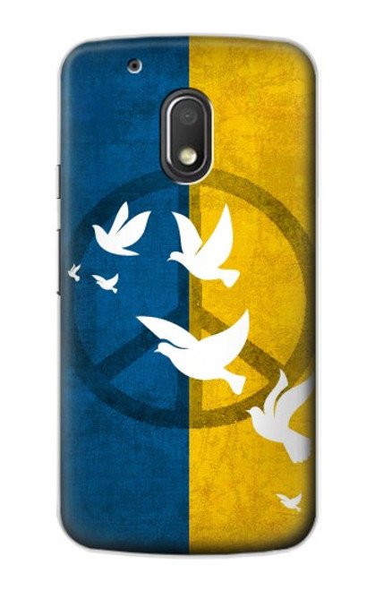 S3857 Peace Dove Ukraine Flag Hülle Schutzhülle Taschen für Motorola Moto G4 Play