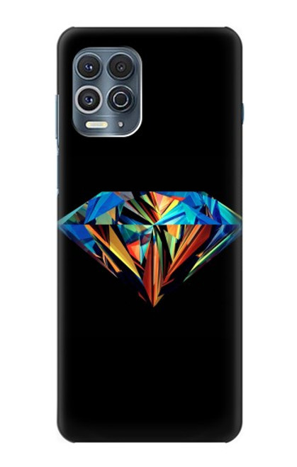 S3842 Abstract Colorful Diamond Hülle Schutzhülle Taschen für Motorola Edge S