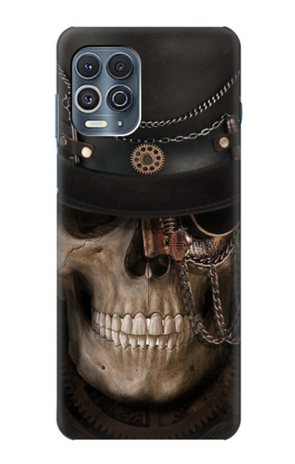 S3852 Steampunk Skull Hülle Schutzhülle Taschen für Motorola Edge S
