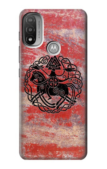 S3831 Viking Norse Ancient Symbol Hülle Schutzhülle Taschen für Motorola Moto E20,E30,E40