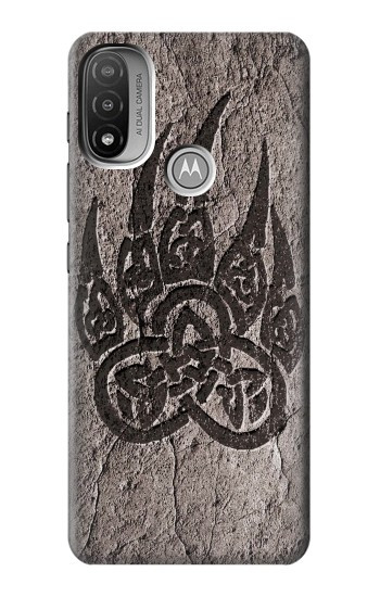 S3832 Viking Norse Bear Paw Berserkers Rock Hülle Schutzhülle Taschen für Motorola Moto E20,E30,E40