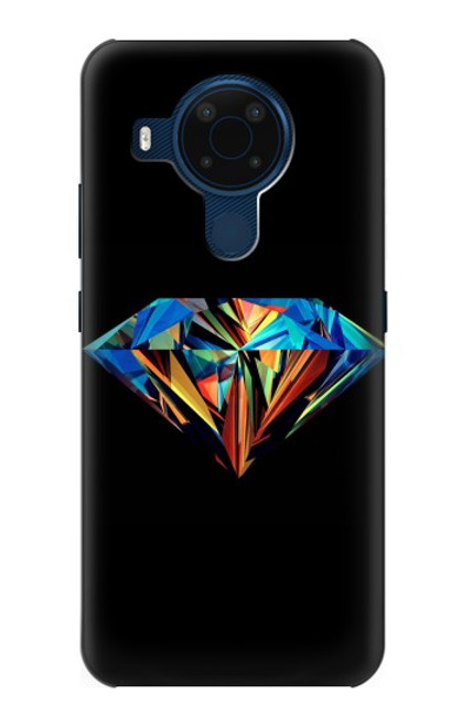 S3842 Abstract Colorful Diamond Hülle Schutzhülle Taschen für Nokia 5.4