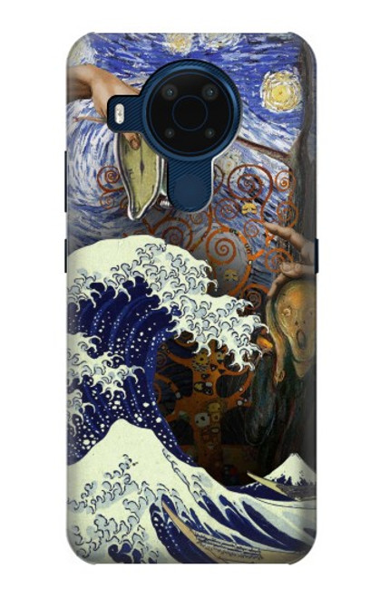 S3851 World of Art Van Gogh Hokusai Da Vinci Hülle Schutzhülle Taschen für Nokia 5.4