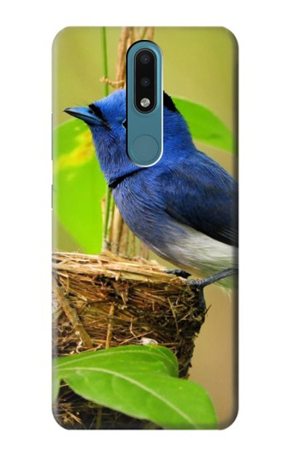 S3839 Bluebird of Happiness Blue Bird Hülle Schutzhülle Taschen für Nokia 2.4